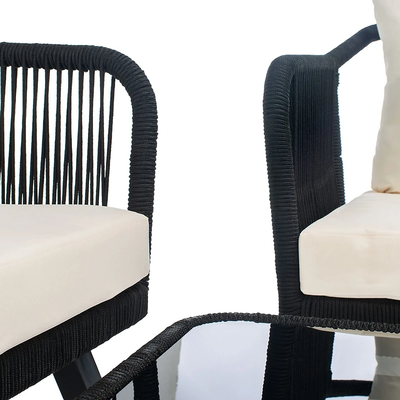 Safavieh Torsla 4-pc. Conversation Set Cushioned