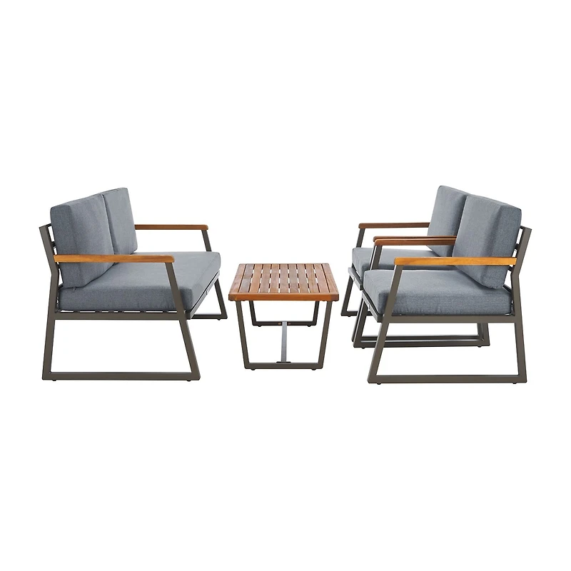 Safavieh Randolph 4-pc. Conversation Set Cushioned