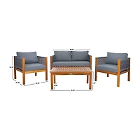 Safavieh Wilson 4-pc. Conversation Set Cushioned