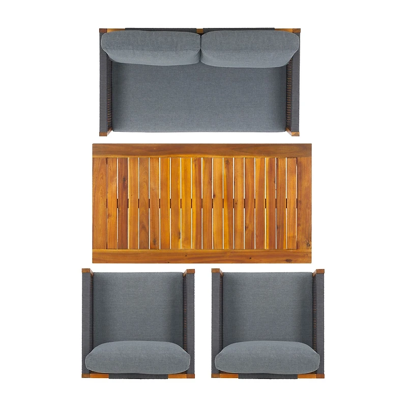 Safavieh Wilson 4-pc. Conversation Set Cushioned
