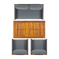 Safavieh Wilson 4-pc. Conversation Set Cushioned