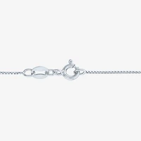 Gemstone & Lab-Created White Sapphire Sterling Silver Halo Pendant Necklace