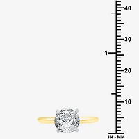 Womens 2 CT. Natural White Diamond 14K Gold Round Solitaire Engagement Ring