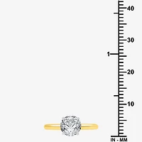 Classic Collection Womens 1 1/2 CT. Natural White Diamond 14K Gold Round Solitaire Engagement Ring