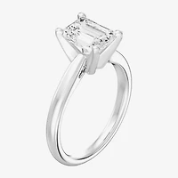 2 CT. Lab-Grown (I / SI2) Diamond Emerald-cut Solitaire Engagement Ring 14K Gold