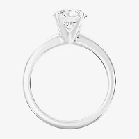 1 1/2 CT..Round Lab-Grown (G / Si2) Diamond Solitaire Engagement Ring 14K Gold