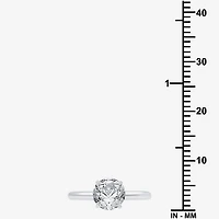 1 1/2 CT..Round Lab-Grown (G / Si2) Diamond Solitaire Engagement Ring 14K Gold