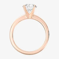 1 1/2 CT..Round Lab-Grown (G / Si2) Diamond Solitaire Engagement Ring 14K Gold