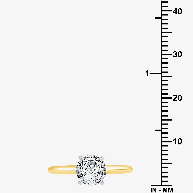 1 1/4 CT. Lab-Grown (G / SI2) Diamond Round Solitaire Engagement Ring 14k Gold