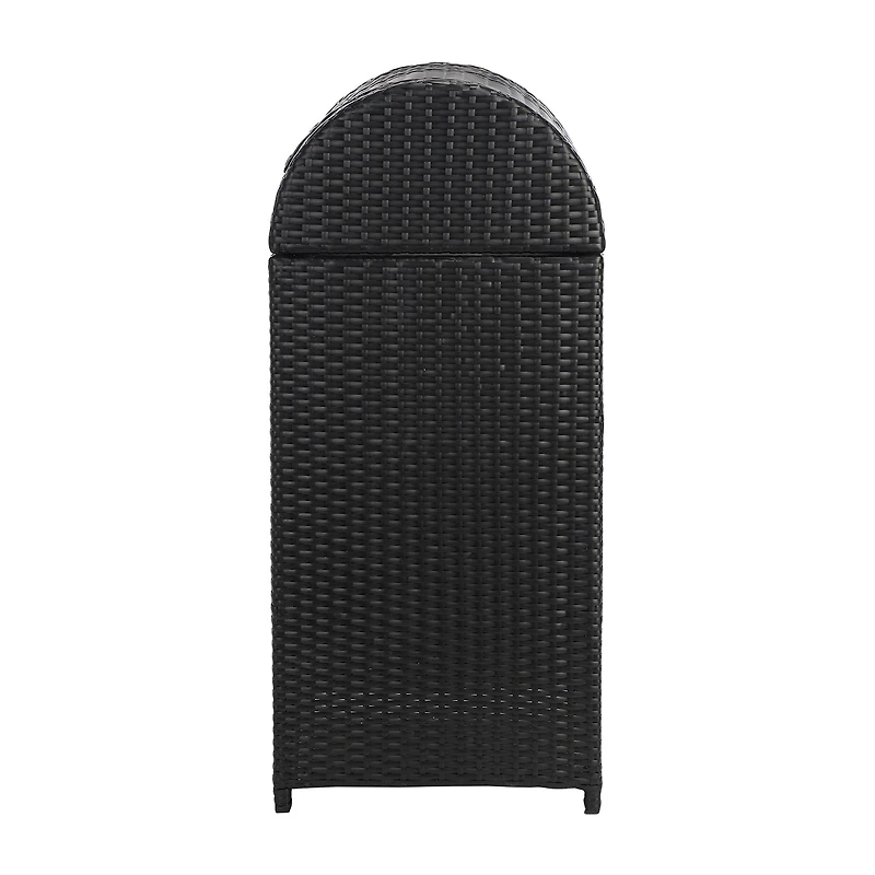 Wicker Patio Trash Cans