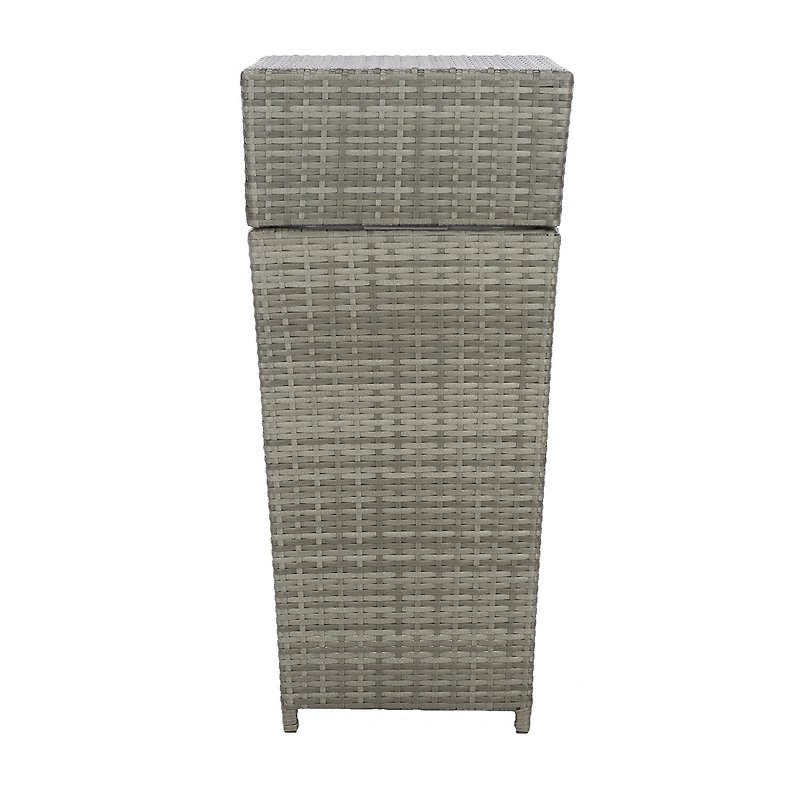 Patio Wicker Trash Cans