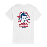 Mens Short Sleeve Parks and Recreation Graphic T-Shirt