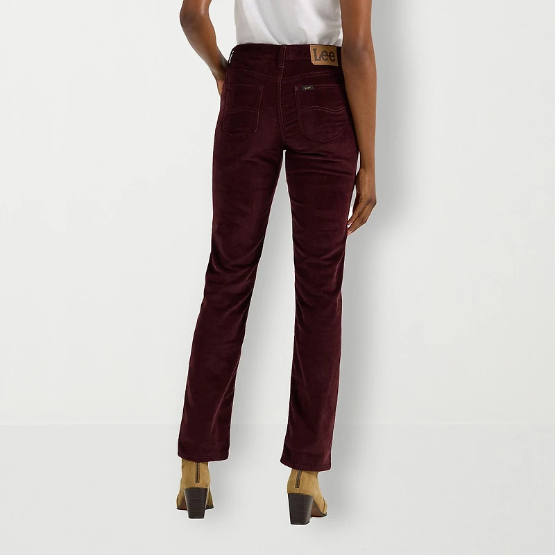 Lee Legendary Straight Fit Jean Womens Mid Rise Stretch Fabric Leg