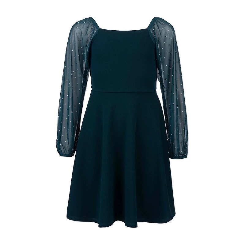 Speechless Big Kid Girls Long Sleeve Skater Dress