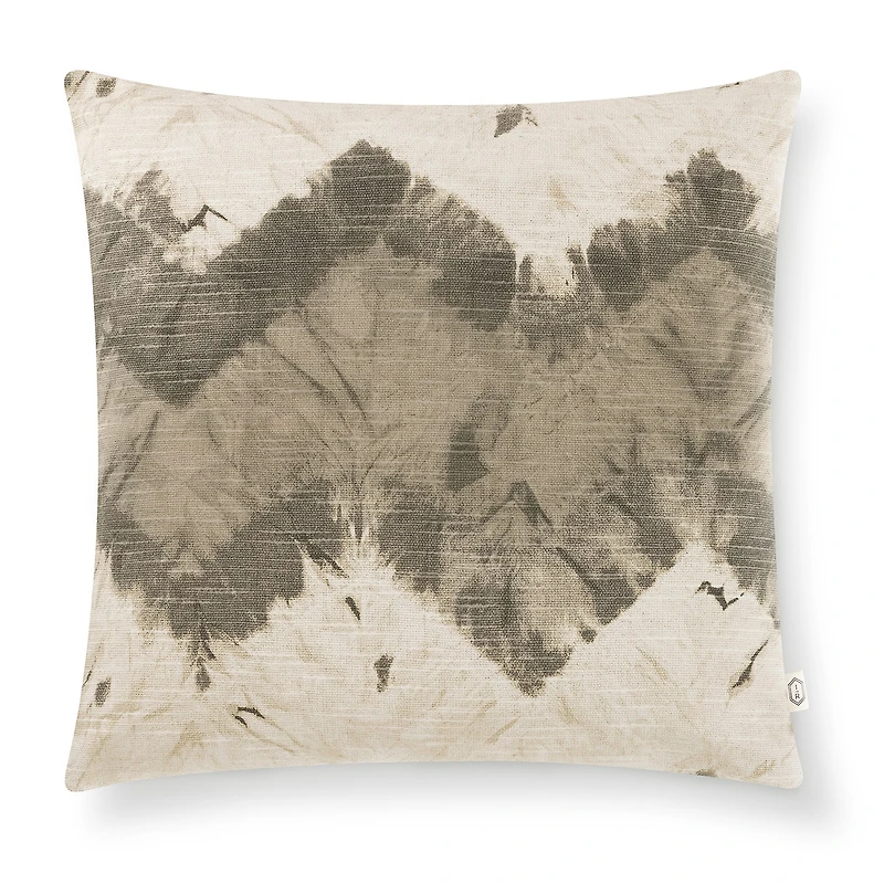 Indigo Road by Egypt Sherrod Kanoko Shibori Chevron 100% Cotton Square Throw Pillow