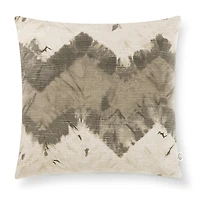 Indigo Road by Egypt Sherrod Kanoko Shibori Chevron 100% Cotton Square Throw Pillow