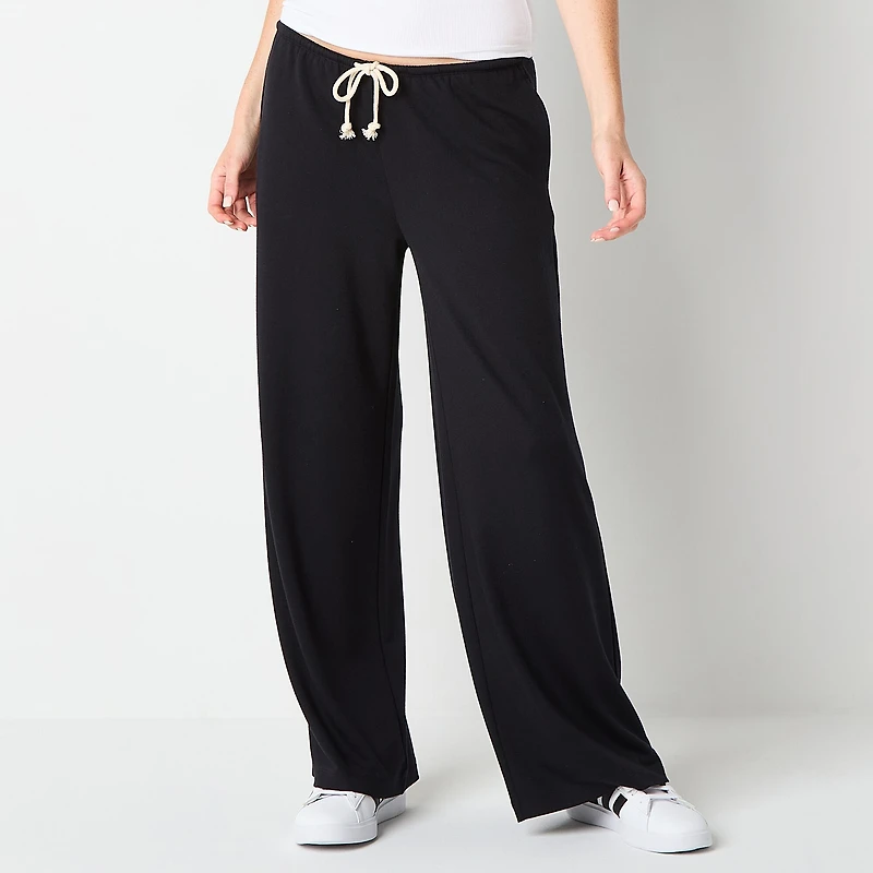 Arizona Womens Juniors Wide Leg Pull-On Pant