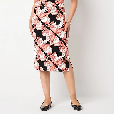 Liz Claiborne Womens Midi Pencil Skirt