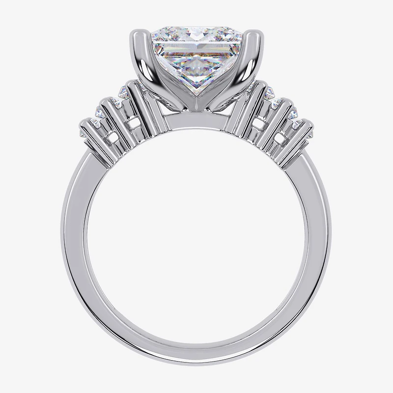 Signature By Modern Bride (G-H, Vs2-Si1) Womens 3 5/8 Ct. T.W. Lab Grown White Diamond 14K Gold Side Stone Engagement Ring