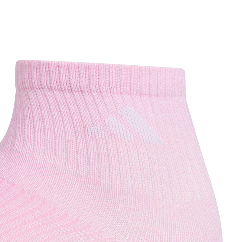 adidas Big Kid Girls 6 Pair Quarter Ankle Socks