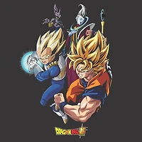 Mens Short Sleeve Anime Dragon Ball Z Graphic T-Shirt
