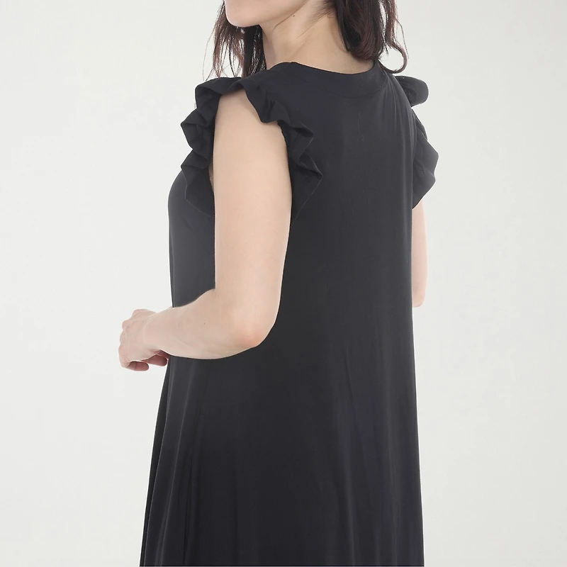 White Mark Button Front Womens Short Sleeve Swing Dresses