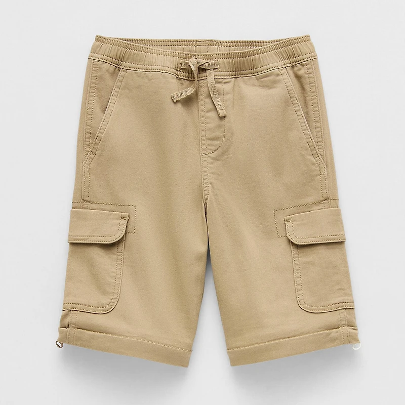 Thereabouts Loose Fit Zip Off Little & Big Kid Boys Straight Husky Cargo Pant