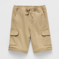 Thereabouts Loose Fit Zip Off Little & Big Kid Boys Straight Husky Cargo Pant
