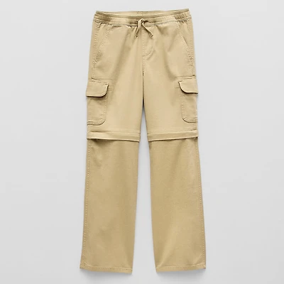 Thereabouts Loose Fit Zip Off Little & Big Kid Boys Straight Husky Cargo Pant