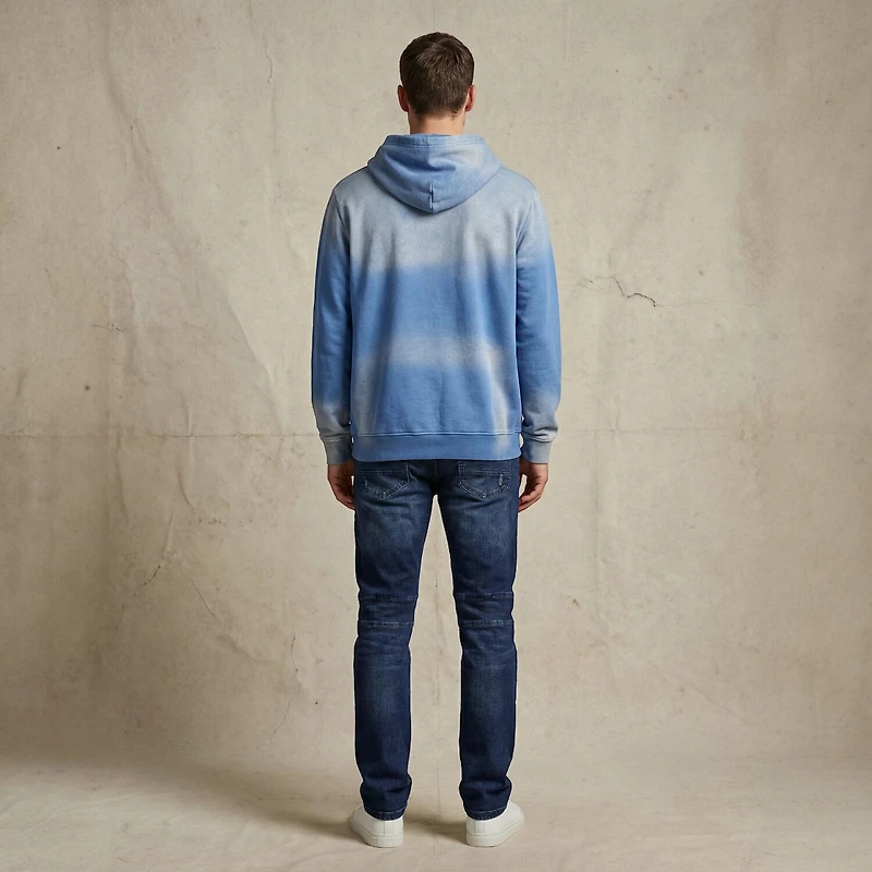 Royal Threads Mens Easy-on + Easy-off Long Sleeve Tie-Dye Hoodie