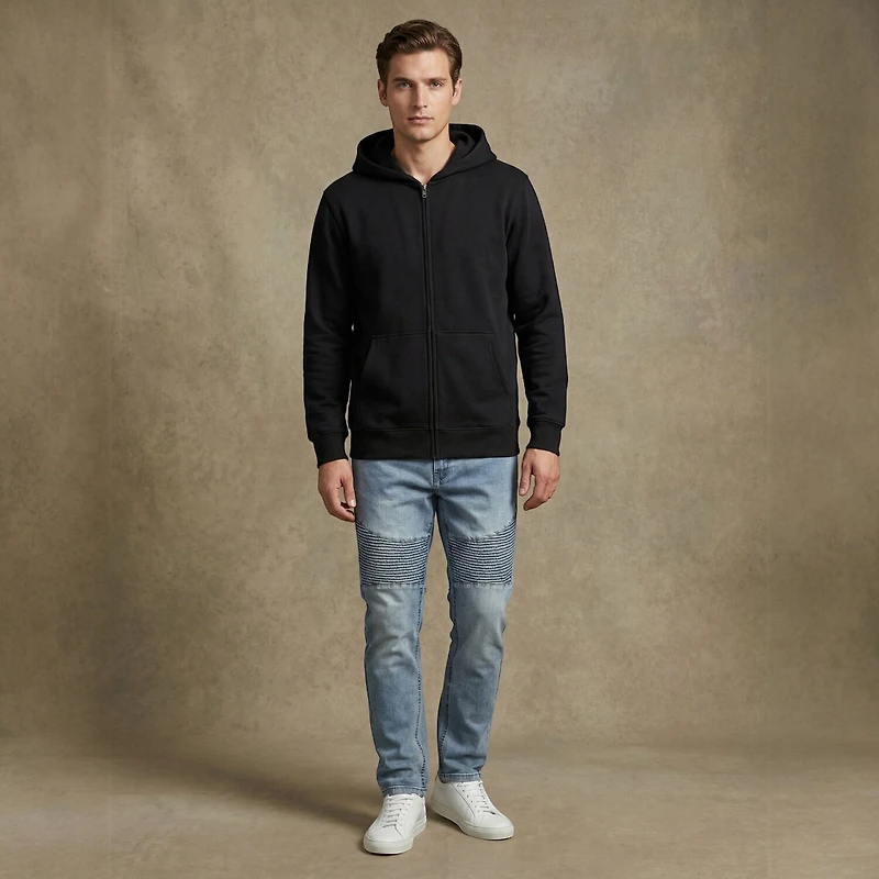 Royal Threads Mens Easy-on + Easy-off Long Sleeve Hoodie