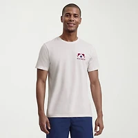 IZOD Saltwater Americana Mens Crew Neck Short Sleeve Regular Fit Graphic T-Shirt