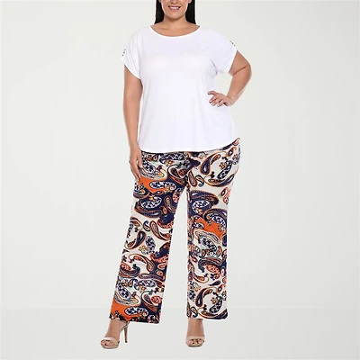 White Mark Matching Set 2-pc. Pant Set-Plus
