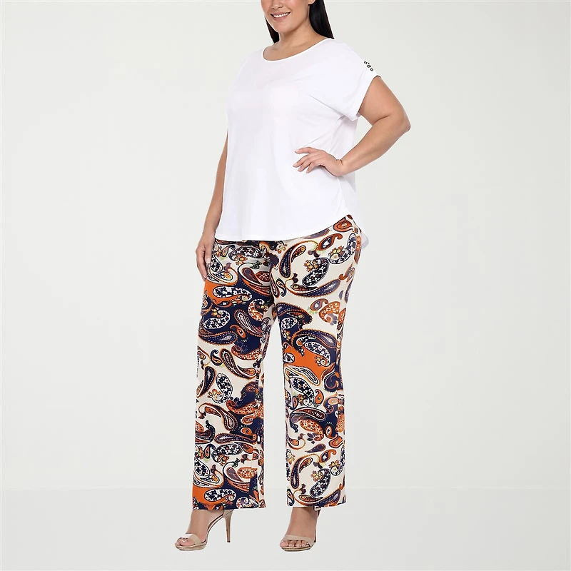 White Mark Matching Set 2-pc. Pant Set-Plus