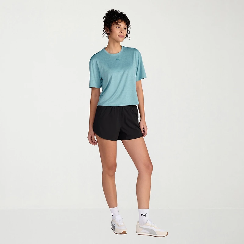 PUMA Womens Crew Neck Short Sleeve Active T-Shirt