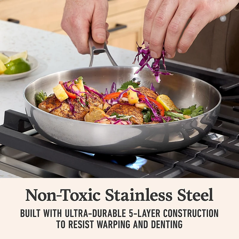 Calphalon Premier Stainless Steel 3-pc. Frying Pan Set