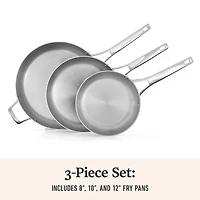 Calphalon Premier Stainless Steel 3-pc. Frying Pan Set