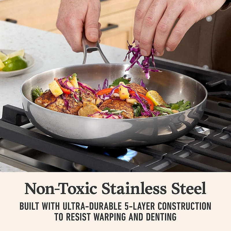 Calphalon Premier Stainless Steel 10" Frying Pan