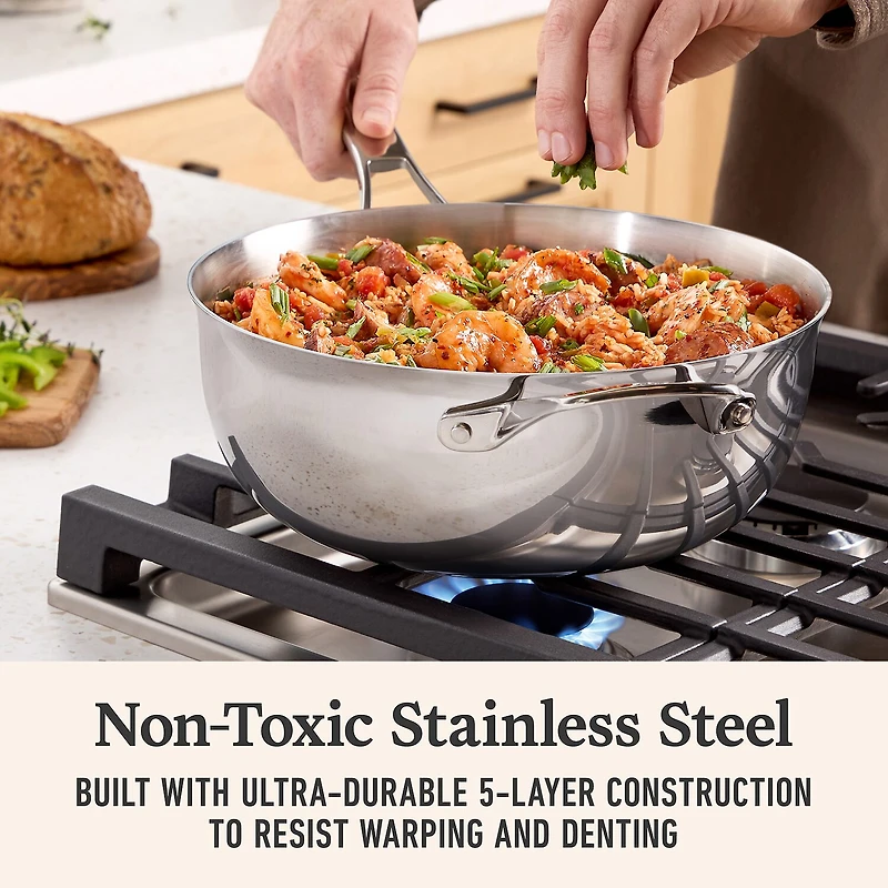 Calphalon Premier Stainless Steel 4.5-qt. Chef Pan