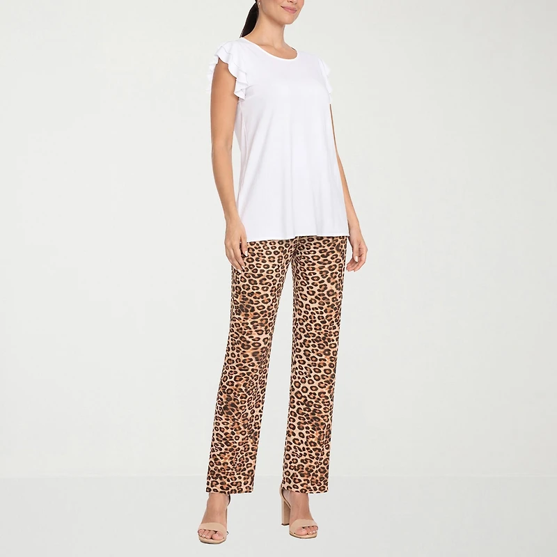 White Mark Ruffle 2-pc. Pant Set