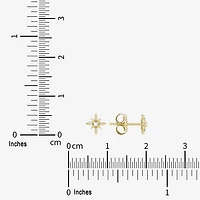 Limited Quantities! Diamond Accent Natural White Diamond 14K Gold 5.6mm Stud Earrings