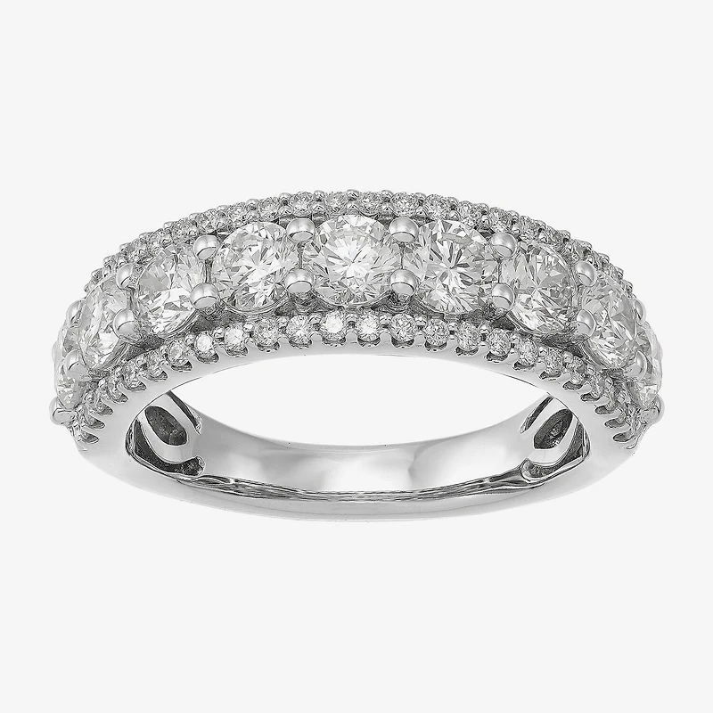 Limited Quantities! Womens 6.5MM 2 CT. T.W. Lab Grown White Diamond 14K Gold Band
