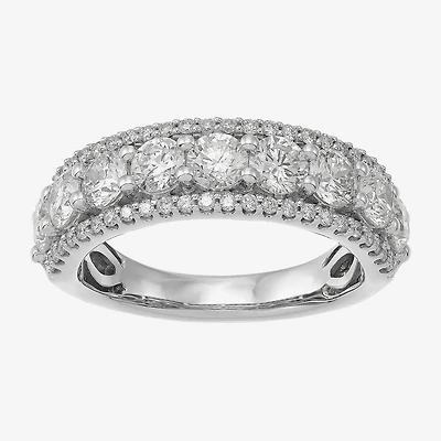 Limited Quantities! Womens 6.5MM 2 CT. T.W. Lab Grown White Diamond 14K Gold Band