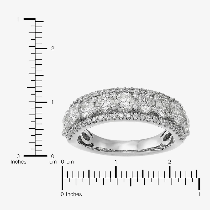 Limited Quantities! Womens 6.5MM 2 CT. T.W. Lab Grown White Diamond 14K Gold Band