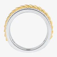 Limited Quantities! Mens 1/5 CT. Natural White Diamond 10K Two Tone Gold Fashion Ring