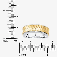 Limited Quantities! Mens 1/5 CT. Natural White Diamond 10K Two Tone Gold Fashion Ring