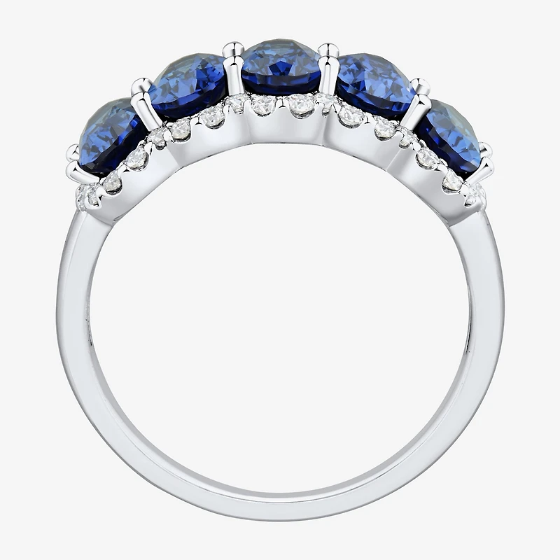 Limited Quantities! Womens 9M 1/3 CT. T.W. Lab Created Blue Sapphire 14K Gold Band