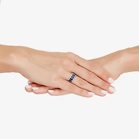 Limited Quantities! Womens 9M 1/3 CT. T.W. Lab Created Blue Sapphire 14K Gold Band