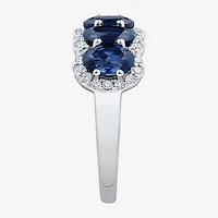 Limited Quantities! Womens 9M 1/3 CT. T.W. Lab Created Blue Sapphire 14K Gold Band