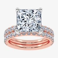 Signature By Modern Bride (G / Vs2-Si1) Womens 4 CT. T.W. Lab Grown White Diamond 14K Gold Side Stone Bridal Set